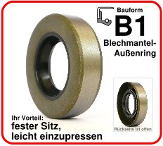 Simmerringe Bauform B1 Simmerringe Bauform B1